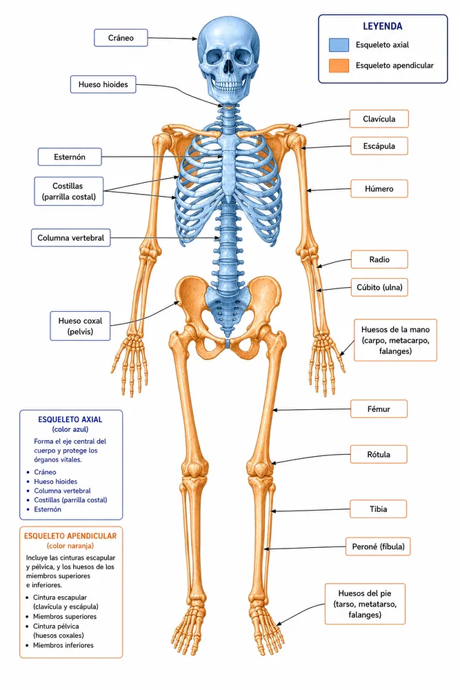 Esqueleto humano completo